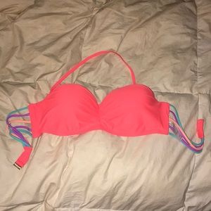 Xhilaration coral  bikini top.  New!